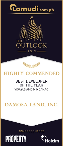 The Outlook 2019 by Lamudi Philippines Award's NightDamosa Land Inc recognized as the Highly Commended Developer of the Year for Visayas and Mindanao