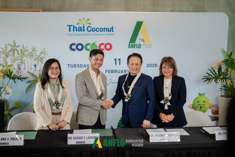 Damosa Land Inc., And COCOCO MOU signing in Anflo Industrial Estates for the upcoming Thai Coco Manufacturing facility in the Philippines.