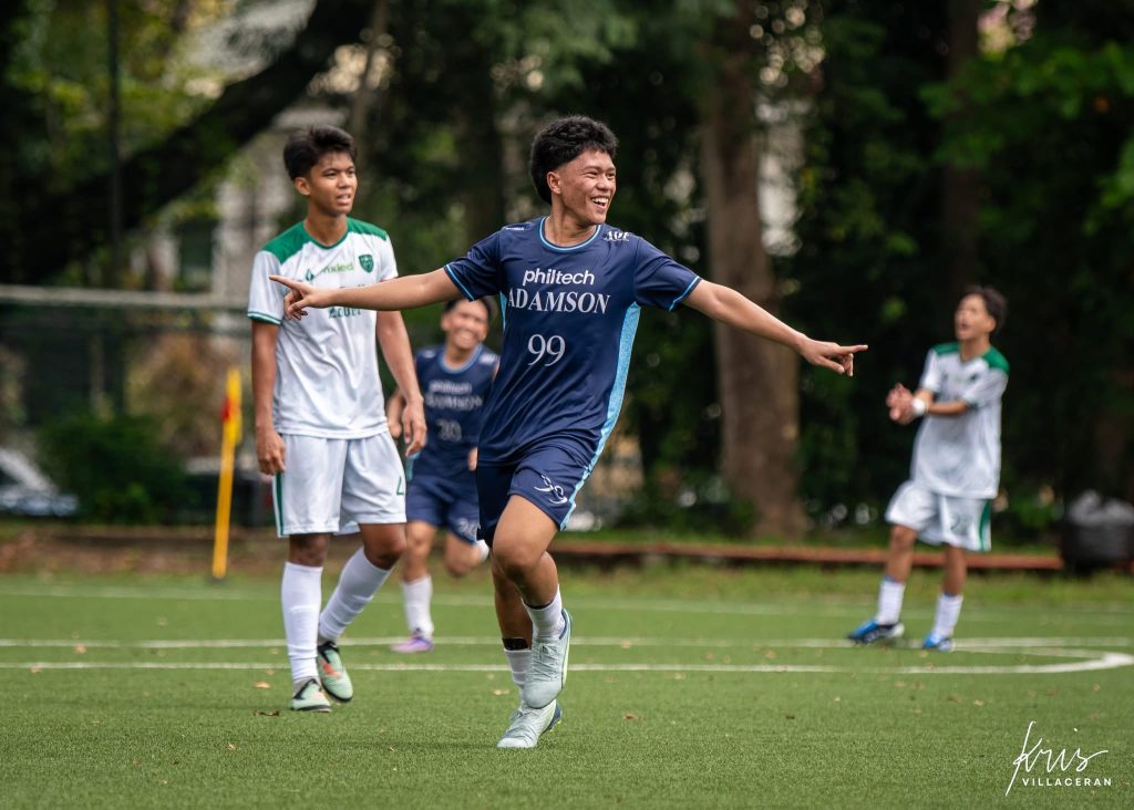 Marc Hayahay (#99) of the Adamson Baby Falcons in action during the RIFA Semifinals match against De La Salle Zobel. Photo courtesy of Kris Villaceran Photography.